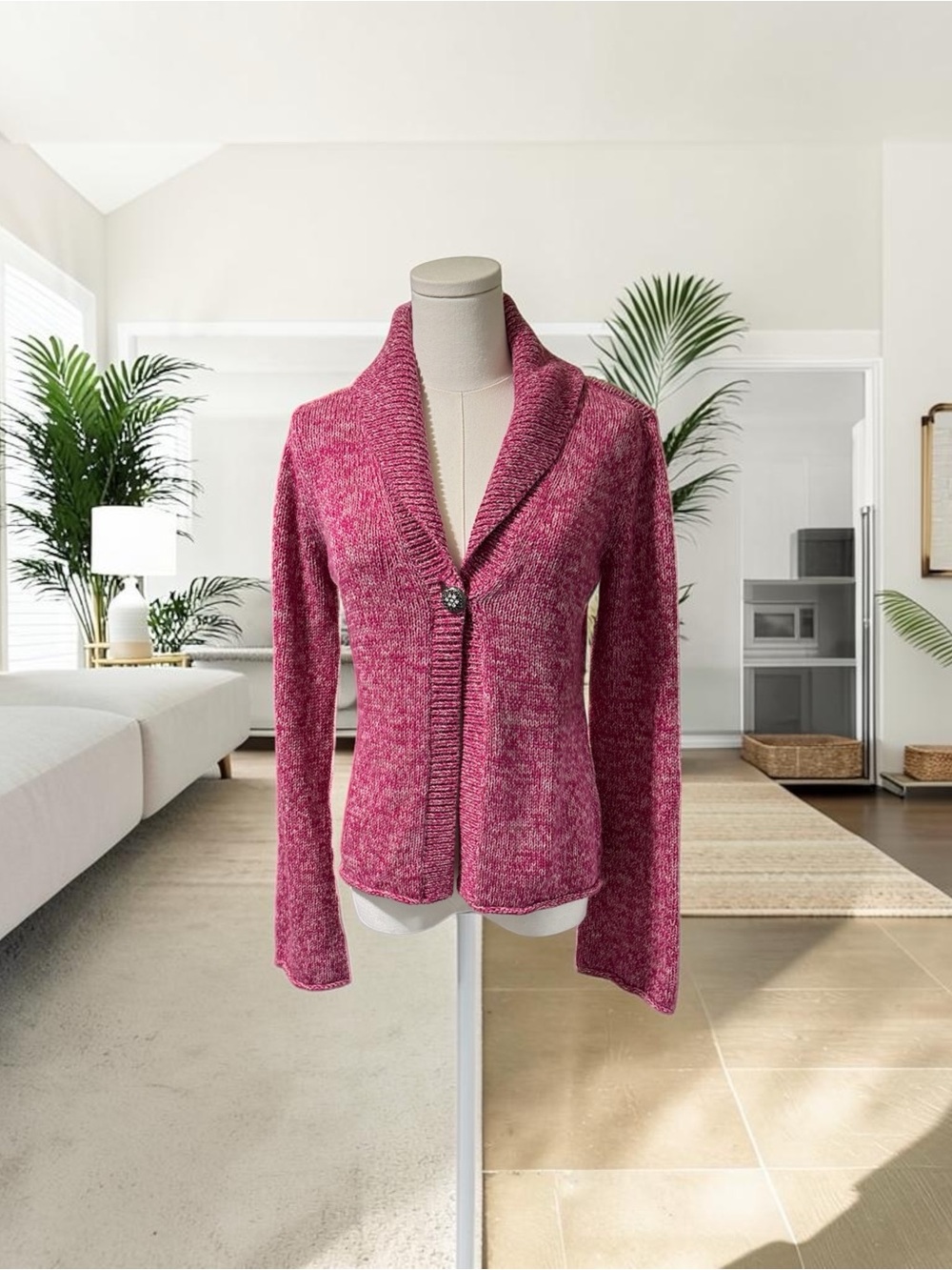 Vintage Calvin Klein Jeans Cardigan SZ‎ LG